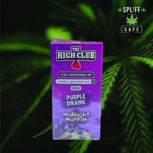 P44 DESIGN-01 The High Club Vape – Purple Drank x Midnight Muffin Dual Flavor Disposable Vape