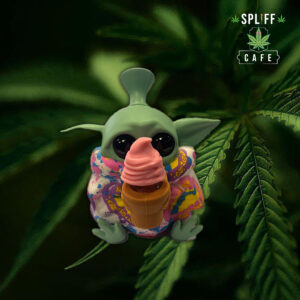 Baby Yoda Ice Cream Silicone Pipe