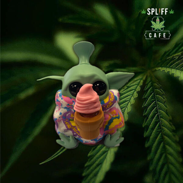 Baby Yoda Ice Cream Silicone Pipe